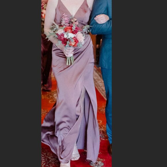 Azazie Shania Dress in Amethyst - Picture 2 of 3